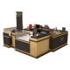 10ft by 10ft perfume display booth perfume display counter with cosmetic showcase 