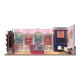 5m by 2.5m skincare booth design cosmetic exhibition kiosk with display shelves 