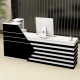 L shape office reception counter modern reception desk for hotel use