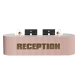 Two-Person Pink Color Reception Desk Use In Beauty Salon