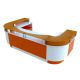 2.4m wooden office reception desk design hotel reception counter with factory price for sale 