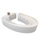 White Paint Consultation Desk Nurse Station Hospital Round Service Desk