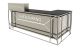Industrial Style Bar Retro Gym Billiards Club Front Desk Corner Cashier Desk