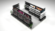 Double-side Cosmetic Display Kiosk Elegant Makeup Display Showcase Cosmetic Booth