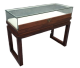 Simple Solid Wood Jewelry Display Cabinet Retro Style Jewelry Showcase Stand