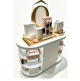 Curved Cosmetic Display Island – Custom Retail Beauty Counter