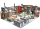 New Design Mall Pillow Kiosk Retail Home Textiles Kiosk Modern Quilts Booth