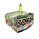 Multicolor yogurt kiosk |beautiful design for mall gelato stand