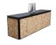 Office Solid Wood Reception Desk Modern Front Counter Design