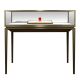 Golden jewelry showcase stainless steel display cases jewelry shop for sale