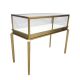 Stainless steel jewelry showcase glass case jewelry counter customized cabinet for sale