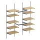 Supermarket wall display shelves retail shop10 shelves wall display 