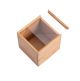 Solid Wood Transparent Dustproof Storage Box Wooden Desktop Small Storage Box