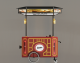 Chinese-Style Red Sushi Cart 