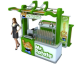 Modern Potato Kiosk Retail Mall Fast Food Kiosk Hot Snack Kiosk Booth