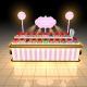 High-end Candy Display Kiosk Mall Small Candy Display Counter Design