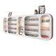Fashion Nail Beauty Shop Wall Mounted Nail Polish Display Cabinet