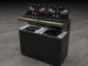 Customized Black Watch Display Cabinet with Acrylic Display Stand for Sale
