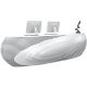 White Organic Shape Modern Style Reception Desk For Office & Salon