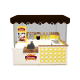3m by 3m churros display kiosk|fried fast food booth design for sale 