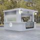 10ft by 10ft outdoor use macaron display kiosk street bakery booth for sale 