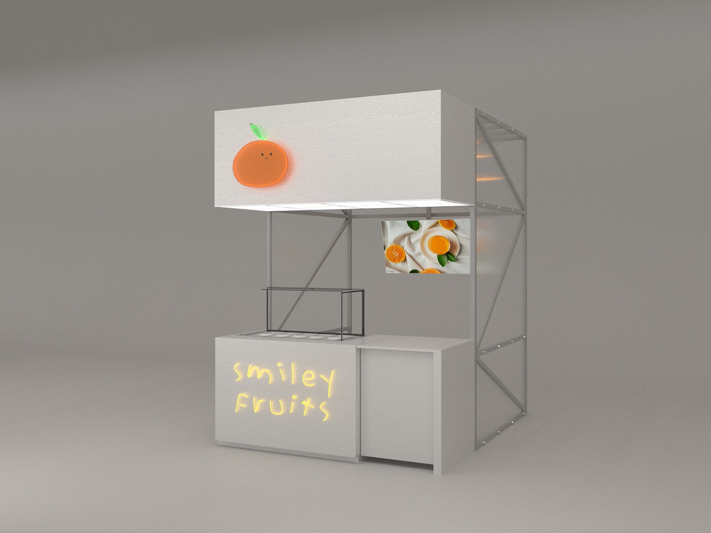 frozen yogurt cart