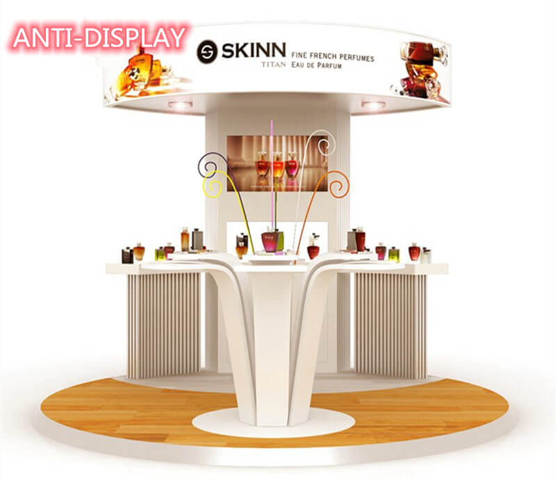 anti-display perfume kiosk