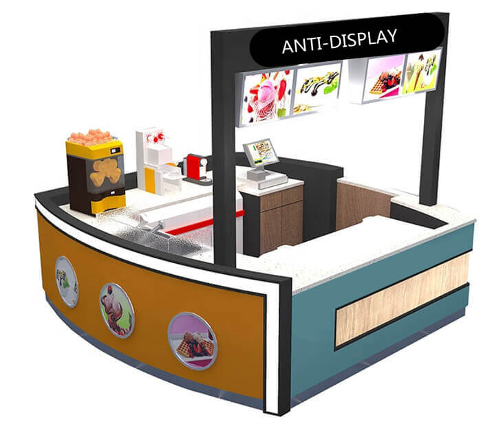 anti-display bubble tea kiosk