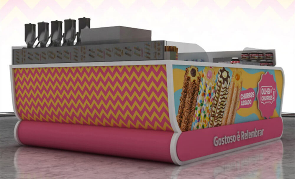 ant display ice cream kiosk
