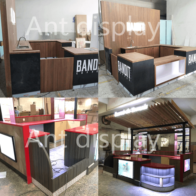 ant display juice bar kiosk