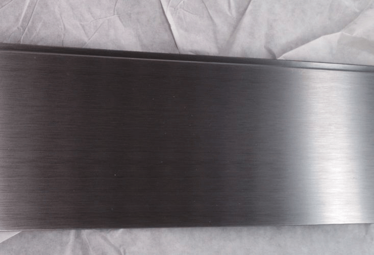 brushed stainless steel