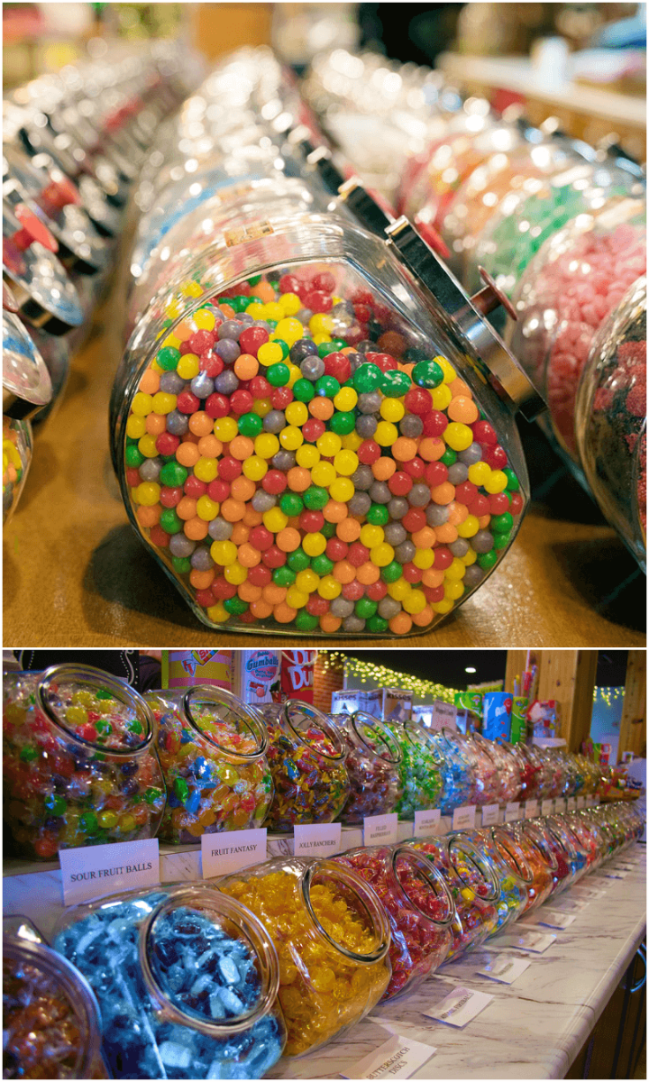 candy tank display