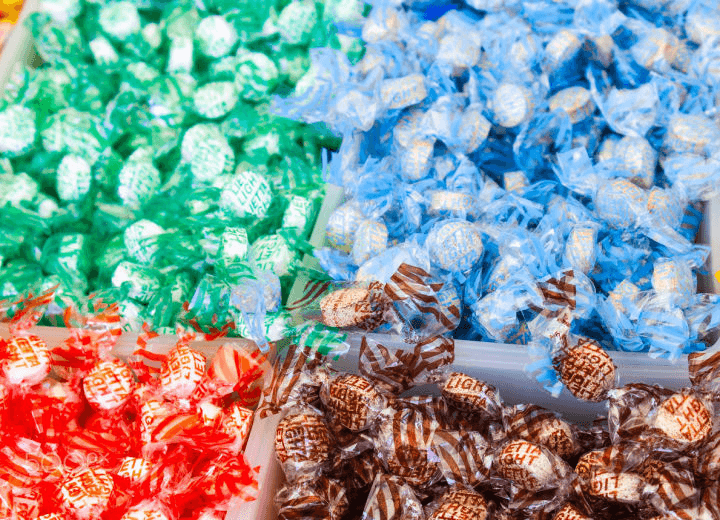 filling candy