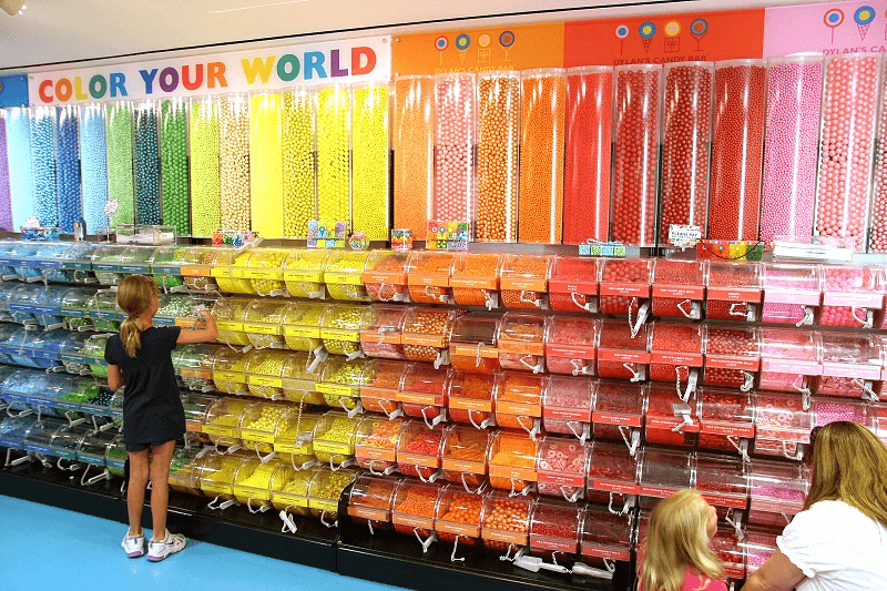 colorful stand