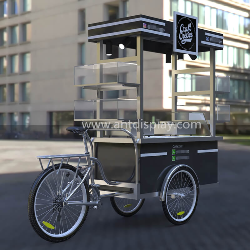 outdoor street crepe cart