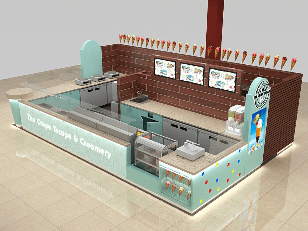 luxury crepe kiosk style