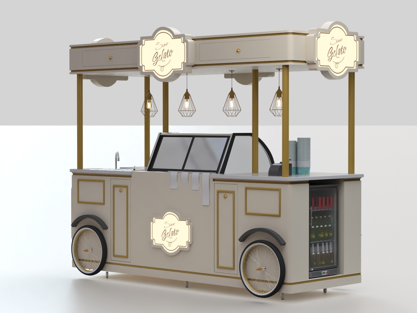 ice cream cart
