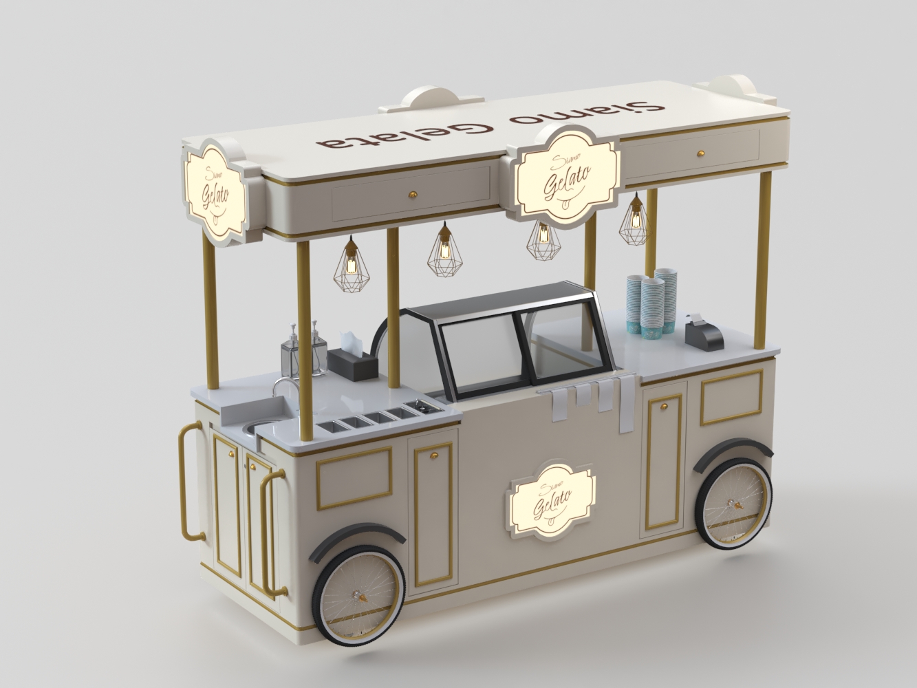 ice cream cart