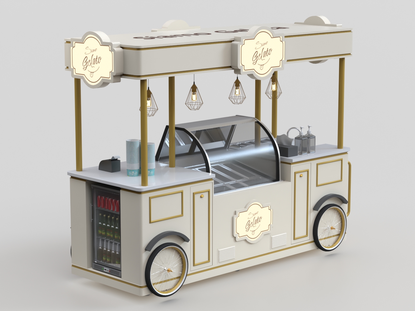 ice cream cart