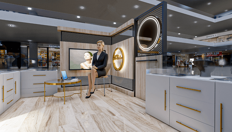 professional jewelry kiosk 