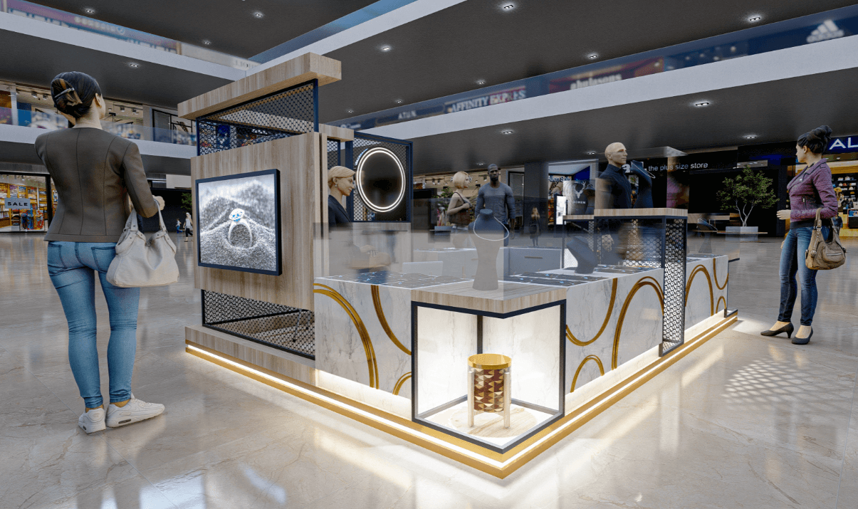 retail jewelry kiosk design