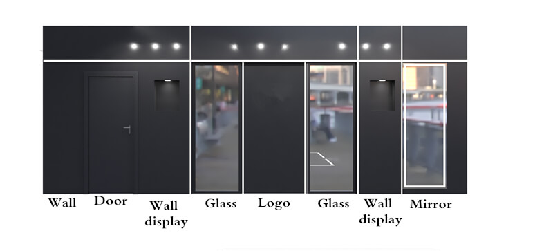 Jewelry Display Wall Showcase