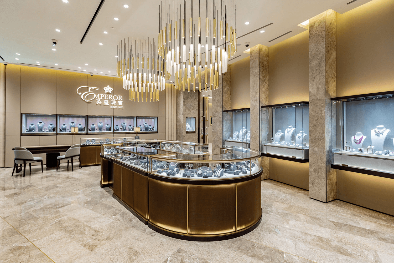 jewelry shop chandelier