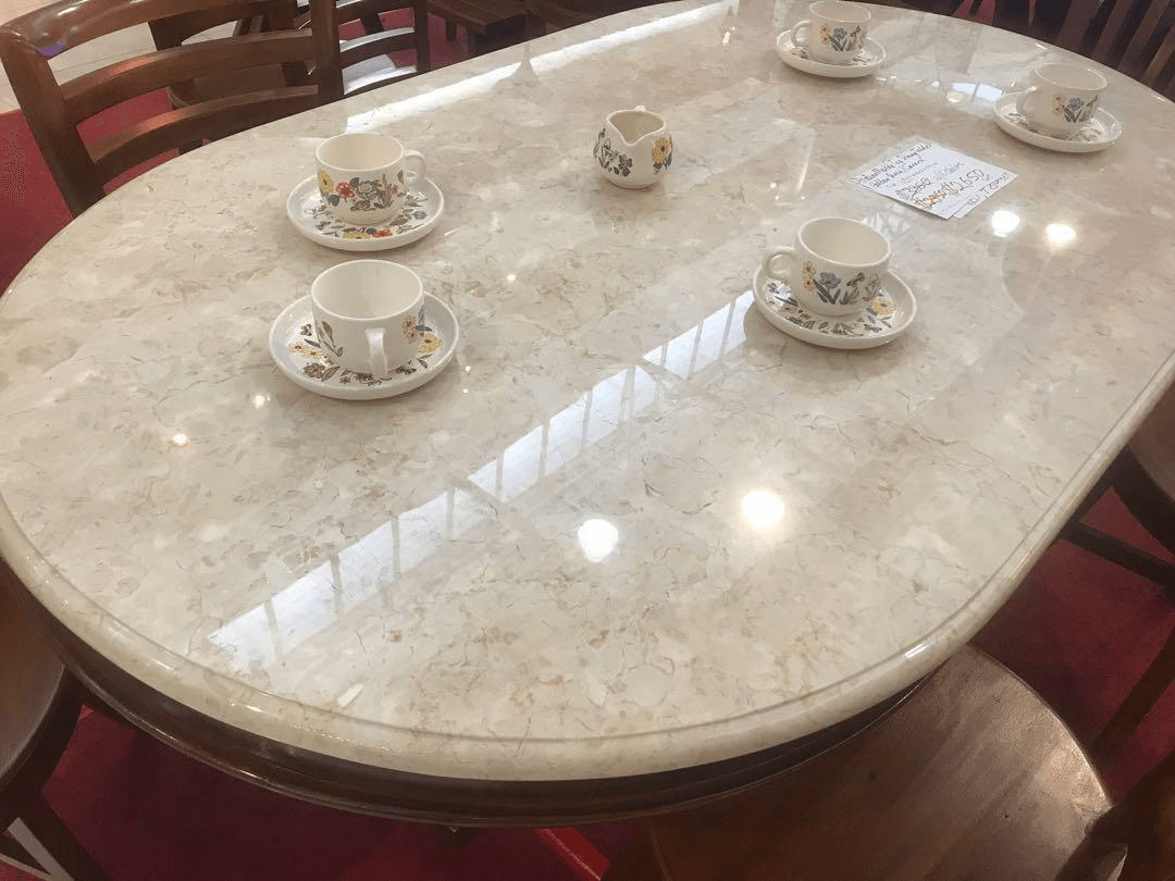 marble dining table