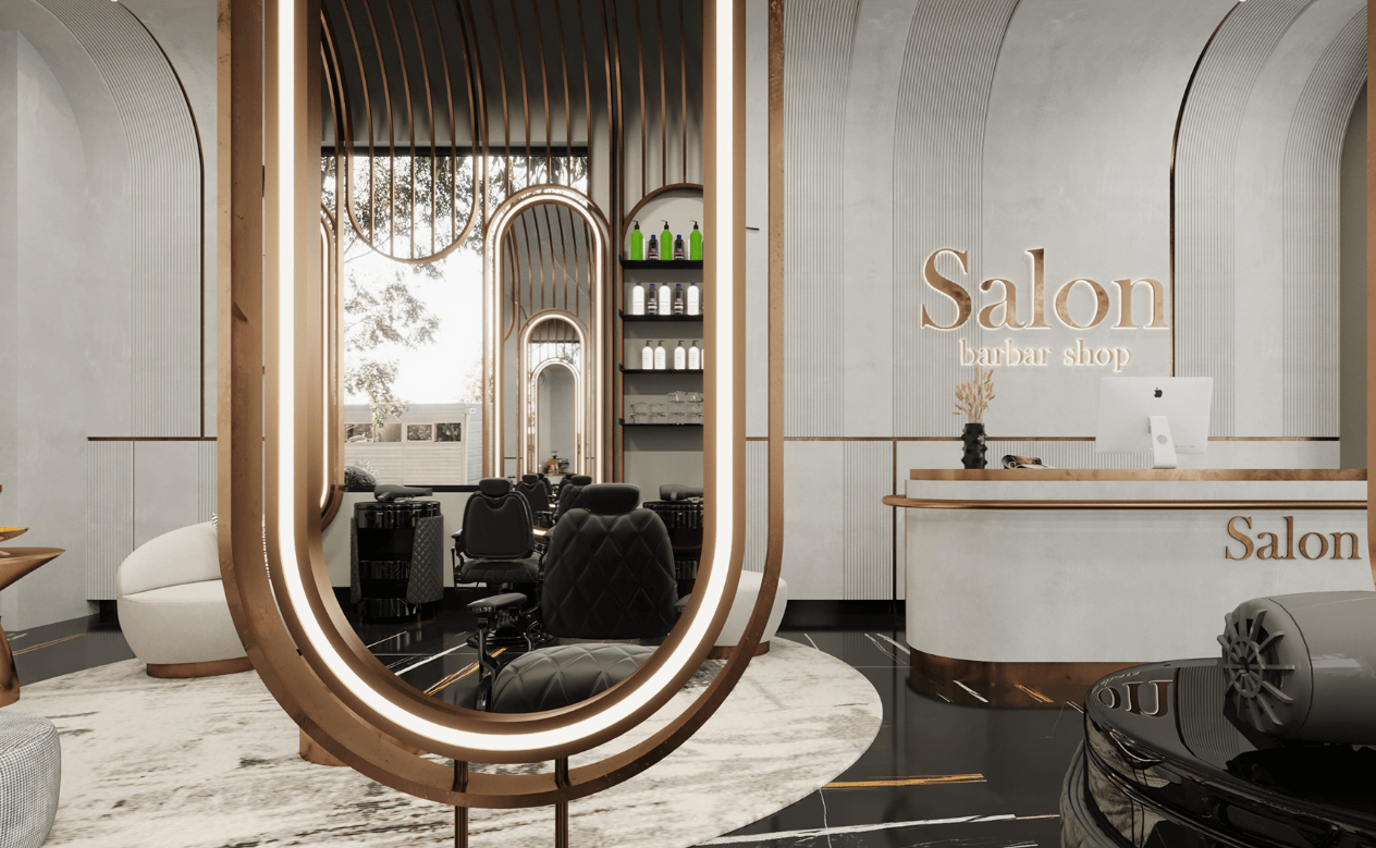 metal mirror stand