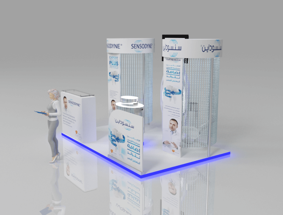 mall teeth care kiosk design