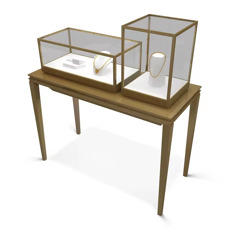 wooden showcase