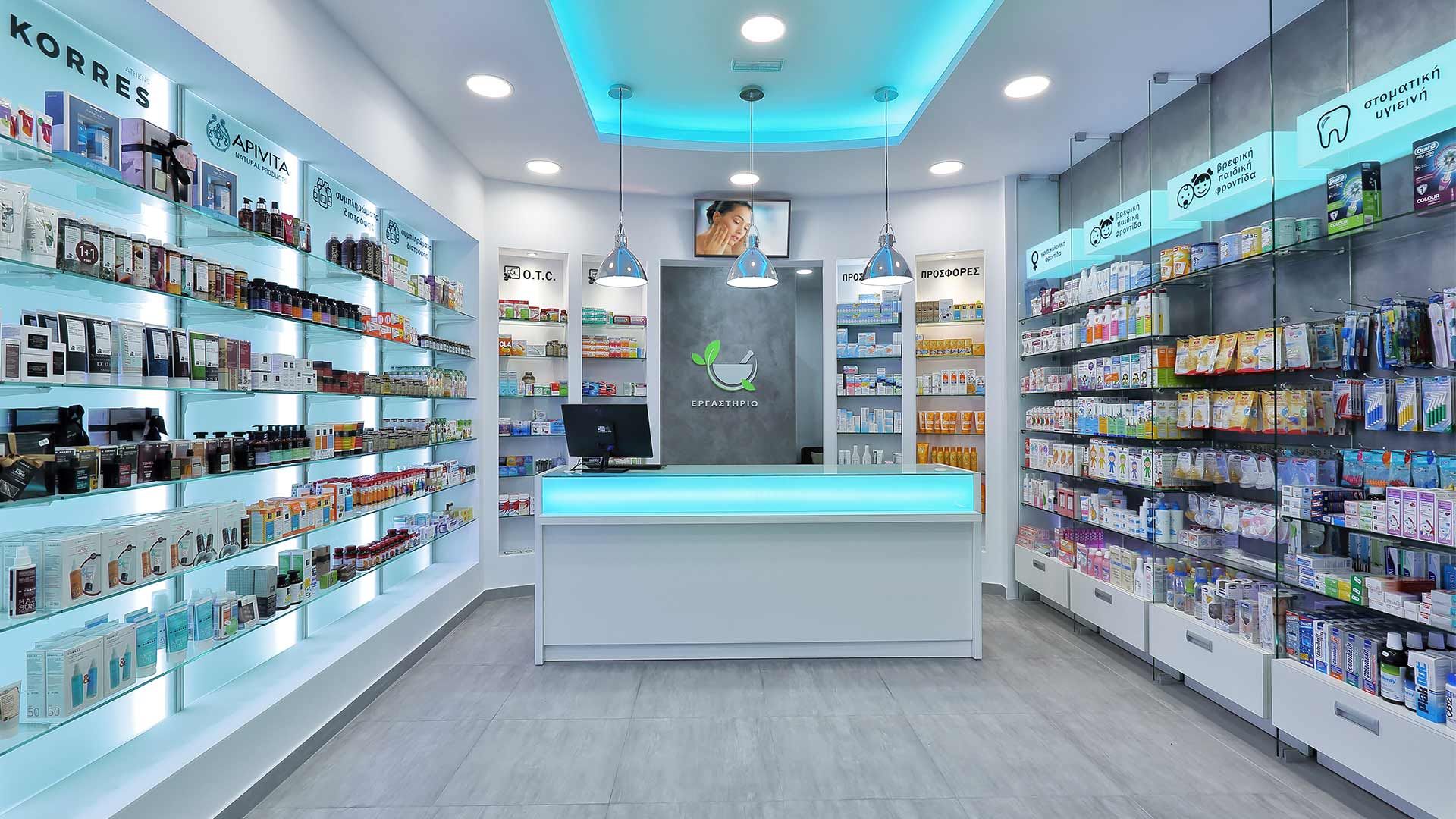 pharmacy interior design