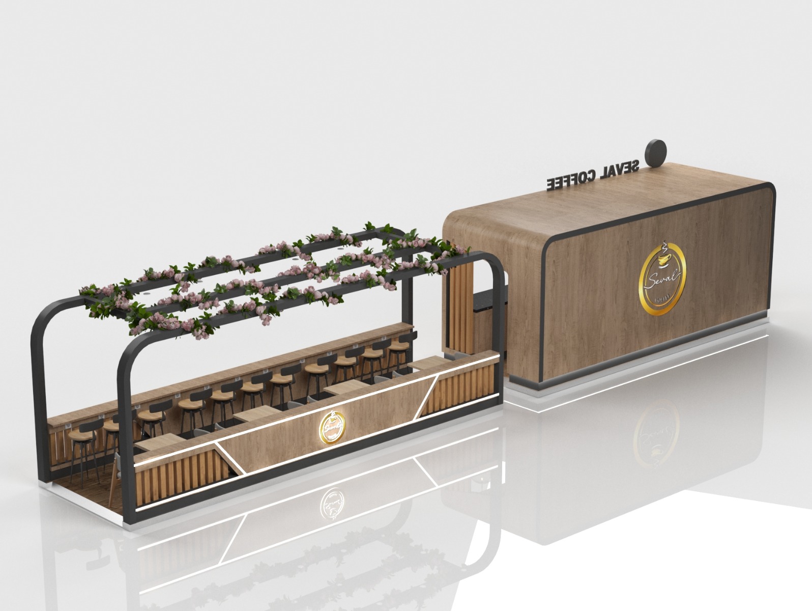 mall coffee kiosk