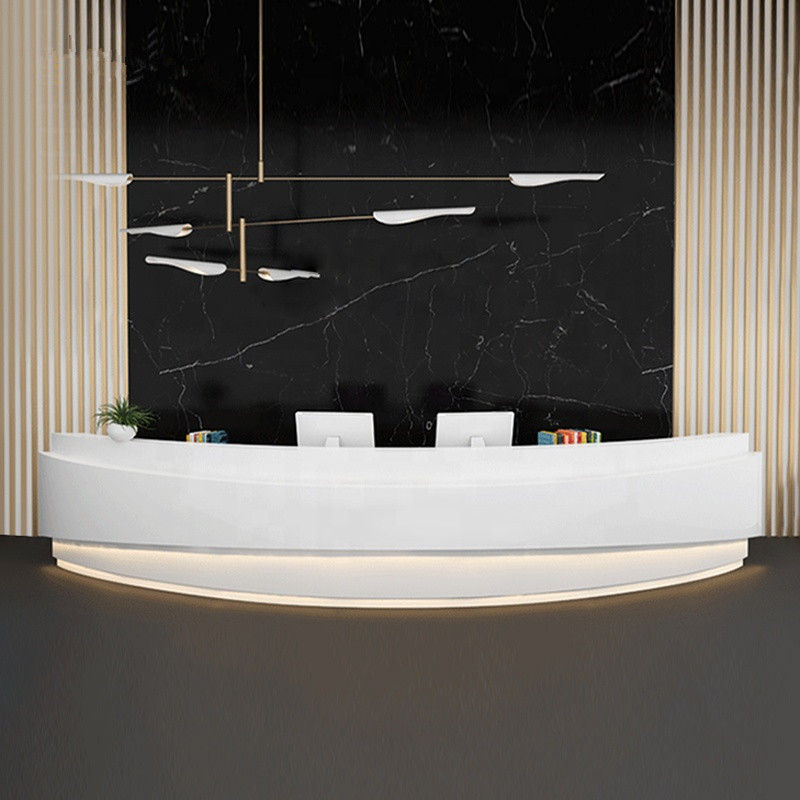 ant white reception desk